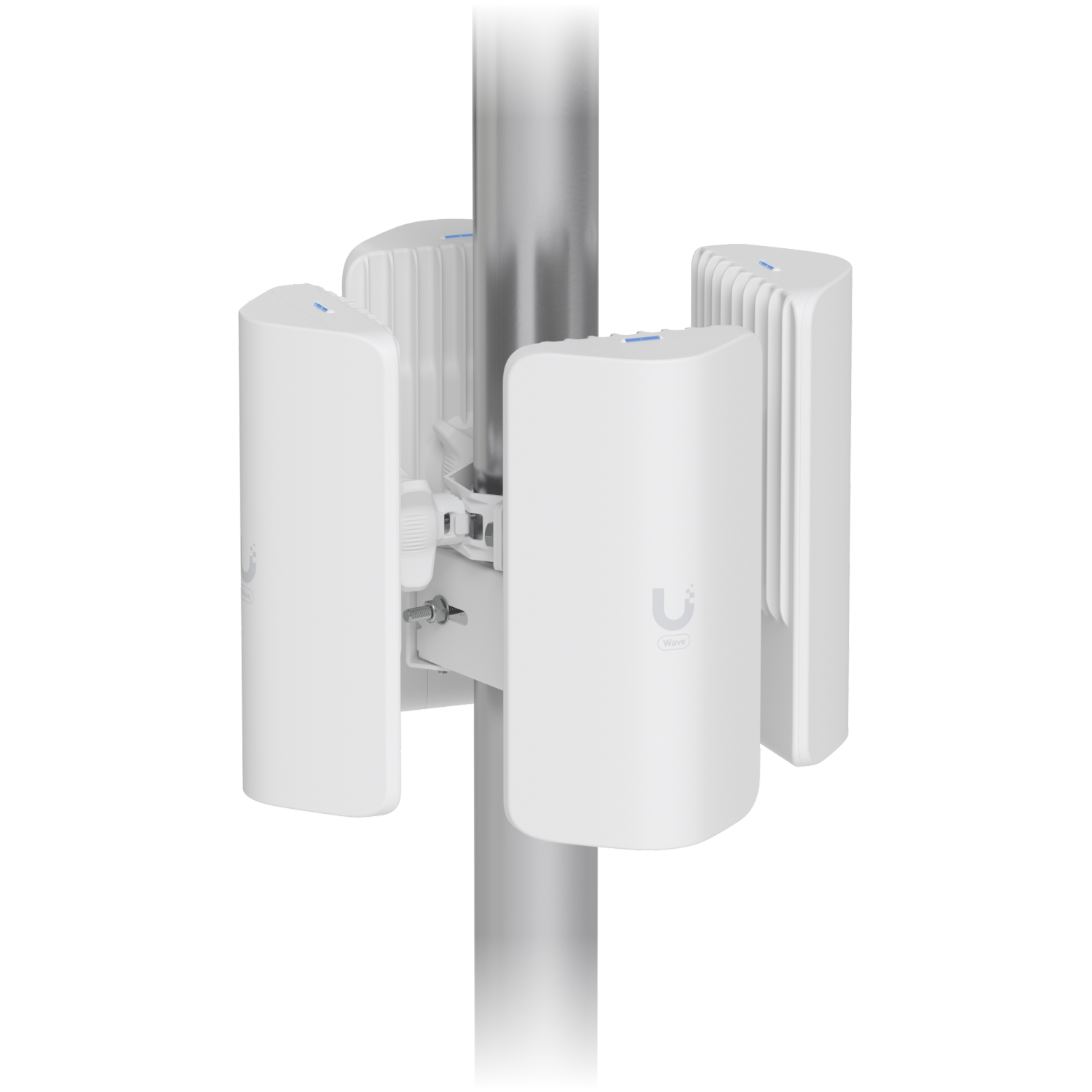 Ubiquiti UACC-Wave-AP-Micro-Mount Support de poteau qui prend en charge jusqu'a quatre points d'acces Wave AP Micros pour fournir une couverture a 360°.