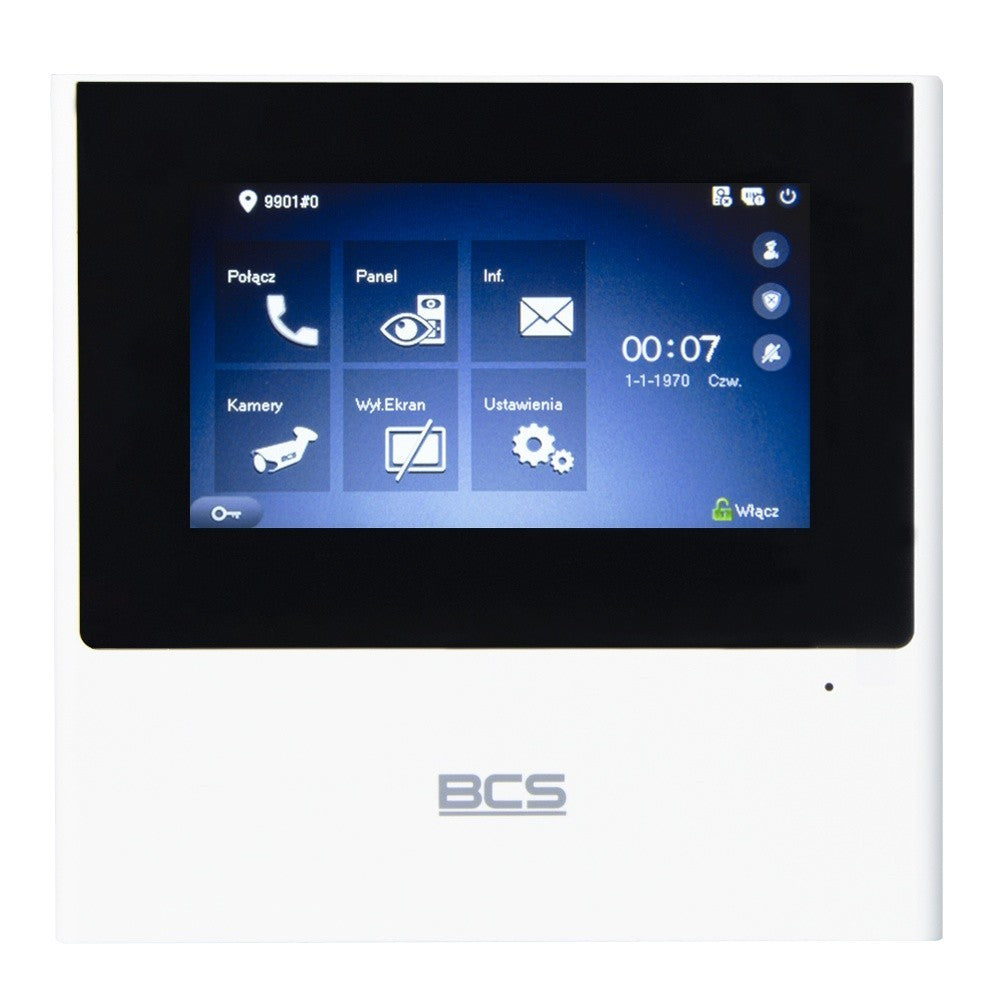 BCS BCS-MON4000W-S Moniteur Vidéo IP avec Fonction de Vision Directe