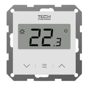 TECH-CONTROLEURS WG.11.0692 Thermostat d'ambiance F-12B filaire, blanc, monté en surface, dédié aux rails L-X et L-12