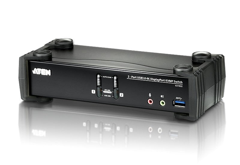 ATEN CS1922 commutateur écran, clavier et souris Noir