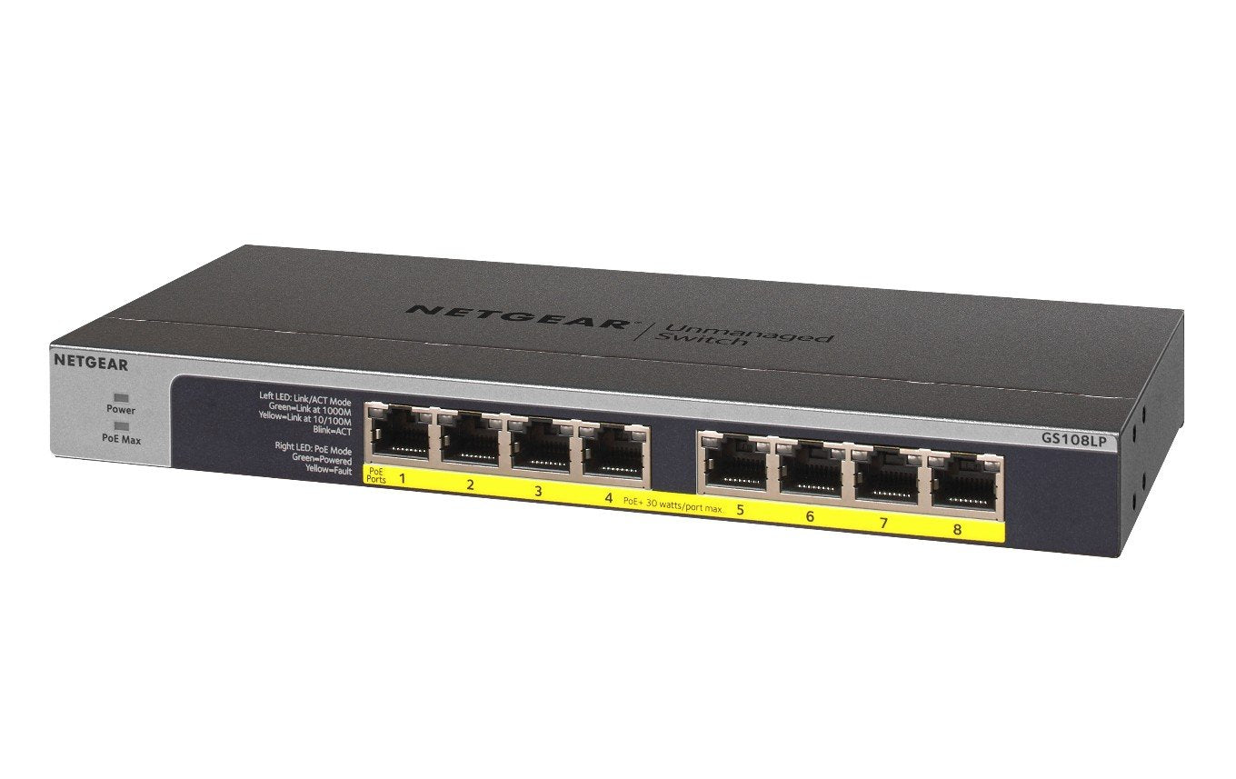 8PT POE/POE+GIGABIT UNMANAGED SWCH