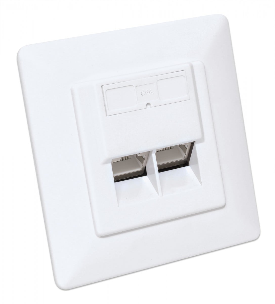 Intellinet 771917 prise de courant 2 x RJ-45 Blanc