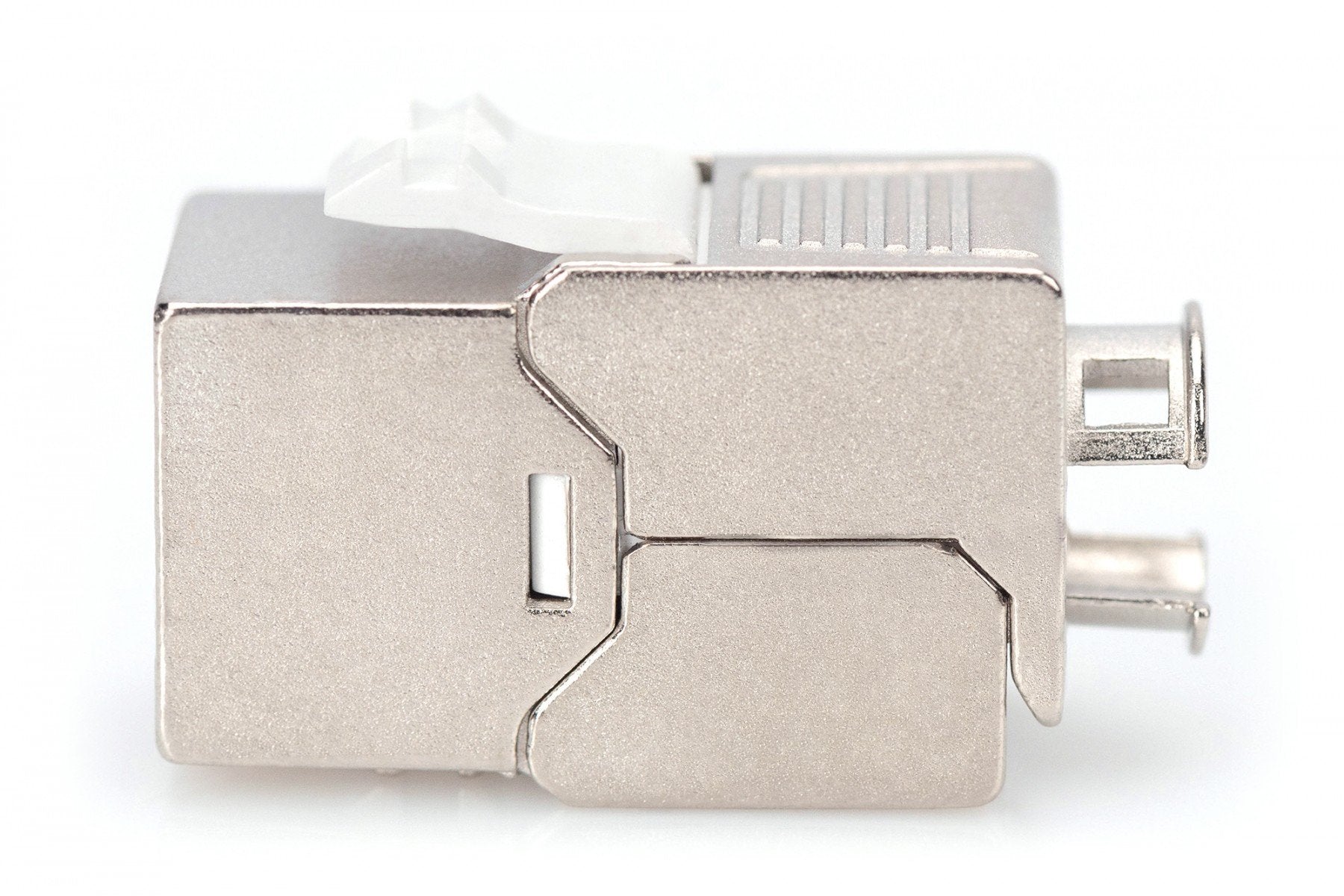 DIGITUS Module Keystone CAT 6 - blindé - Plat - Argent - RJ-45 - RJ-45 - Femelle - Femelle