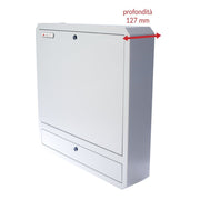 "Techly ICRLIM01W2 Armoire murale pour ordinateur portable 19"" anti-vol avec étagere - Blanche"