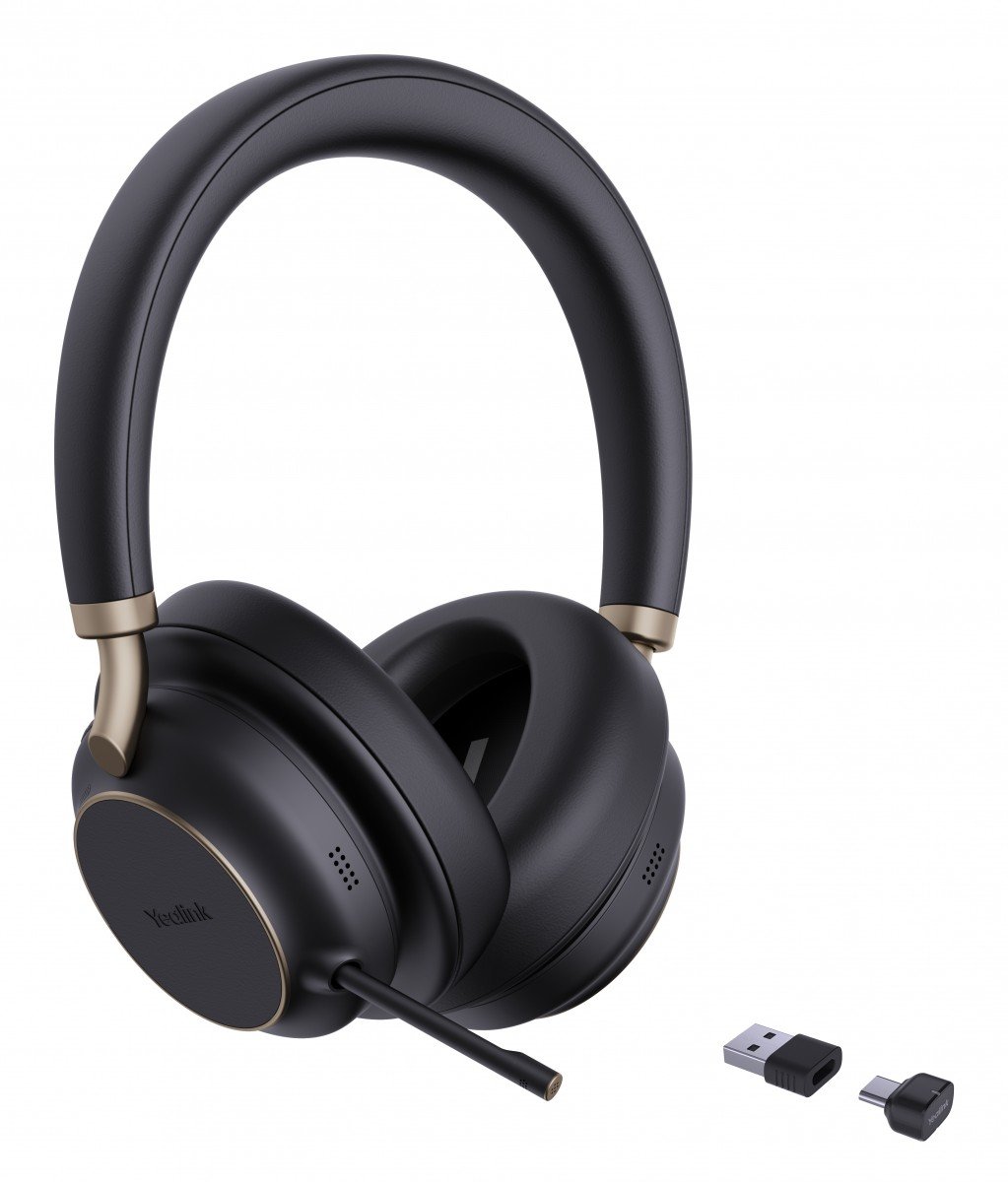 Yealink BH76 Plus Teams USB-C/A Sans fil Arceau Appels/Musique USB Type-C / USB Type-A Bluetooth