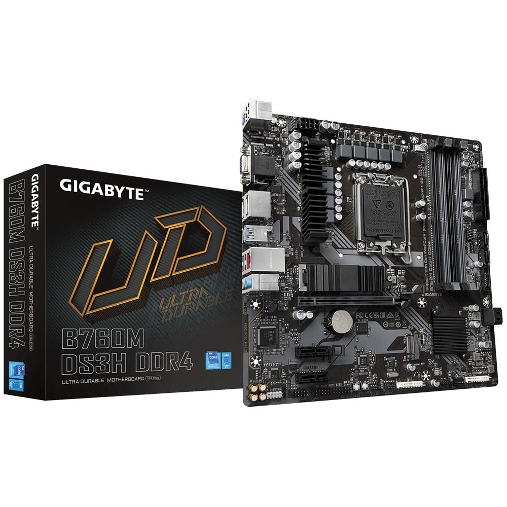 GIGABYTE B760M DS3H DDR4 carte mere Intel B760 Express LGA 1700 micro ATX