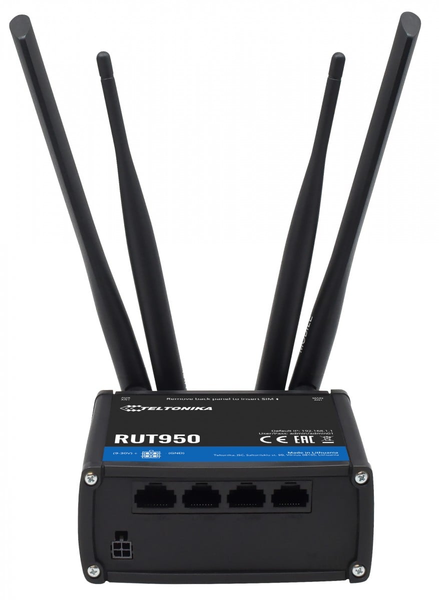 Teltonika RUT950 routeur sans fil Fast Ethernet 4G Noir