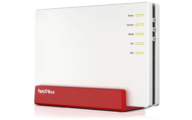 FRITZ!Box FRITZ! BOX 7583 VDSL routeur sans fil Gigabit Ethernet Bi-bande (2,4 GHz / 5 GHz) 4G Rouge, Blanc