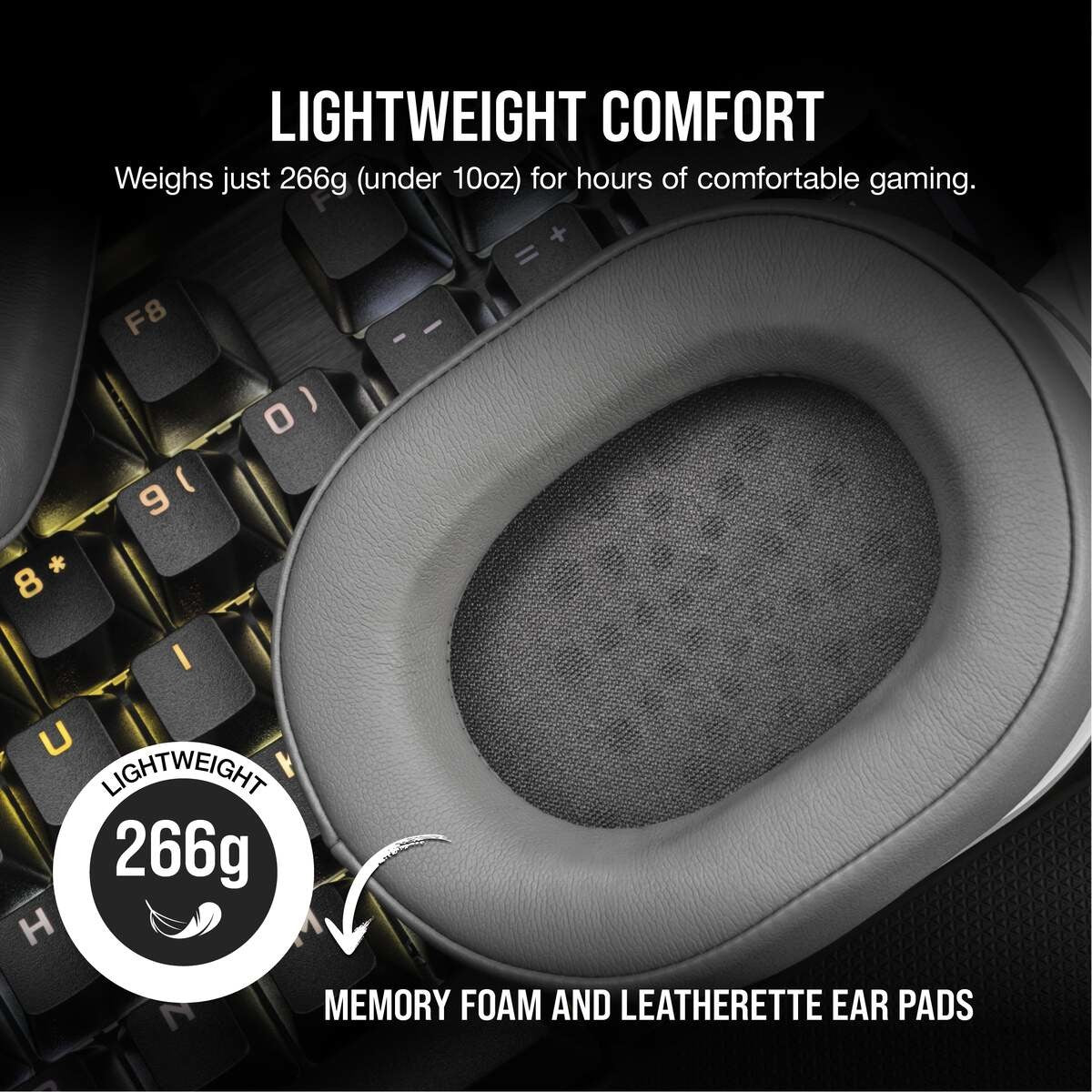 Corsair HS55 WIRELESS Casque Sans fil Arceau Gaming Bluetooth Blanc