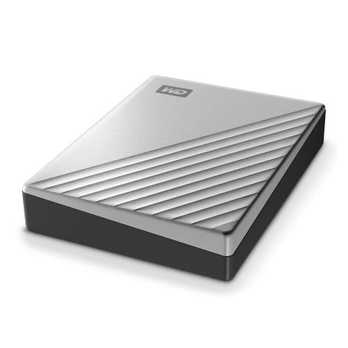 WD My Passport Ultra 1To Silver USB-C/USB3.0 HDD 2.5p Metal finish RTL portable extern