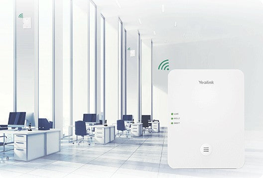 Systeme DECT IP Multi-Cell Yealink W80DM avec sécurité avancée et 100 entrées dans le répertoire téléphonique