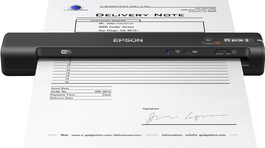 EPSON WorkForce ES-60W Sheetfed scanner Contact Image Sensor CIS A4 600x600dpi 300scans/d USB 2.0 Wi-Fi