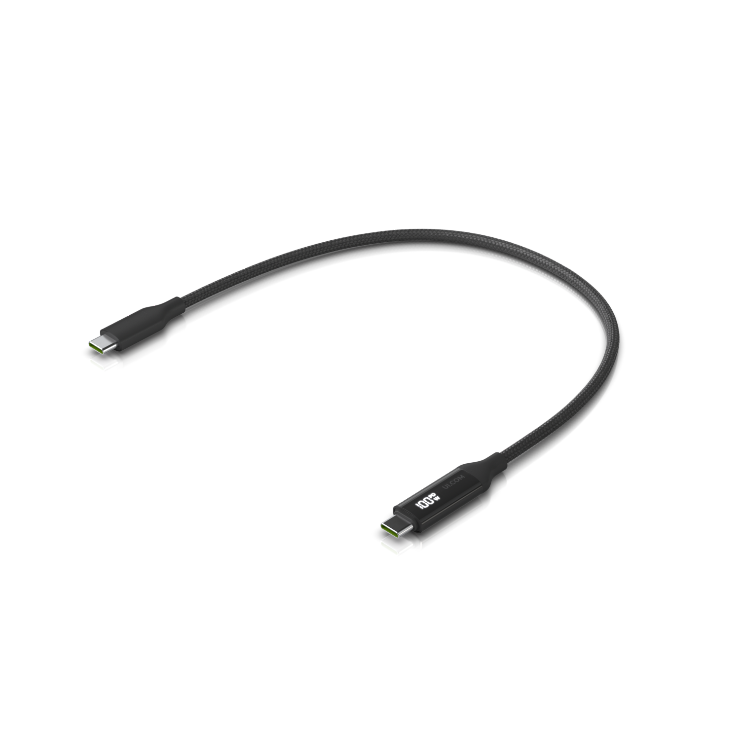 Ubiquiti UACC-Cable-USB-100W-1M-BK câble USB USB C Noir, Gris