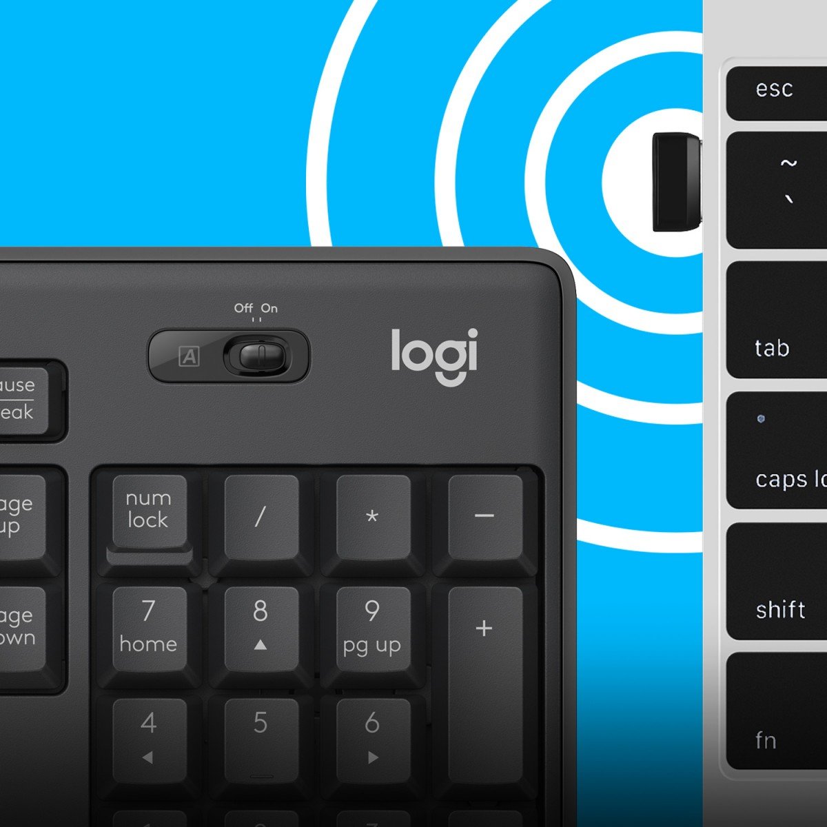 Logitech MK295 Silent clavier Souris incluse Bureau RF sans fil QWERTY US International Graphite