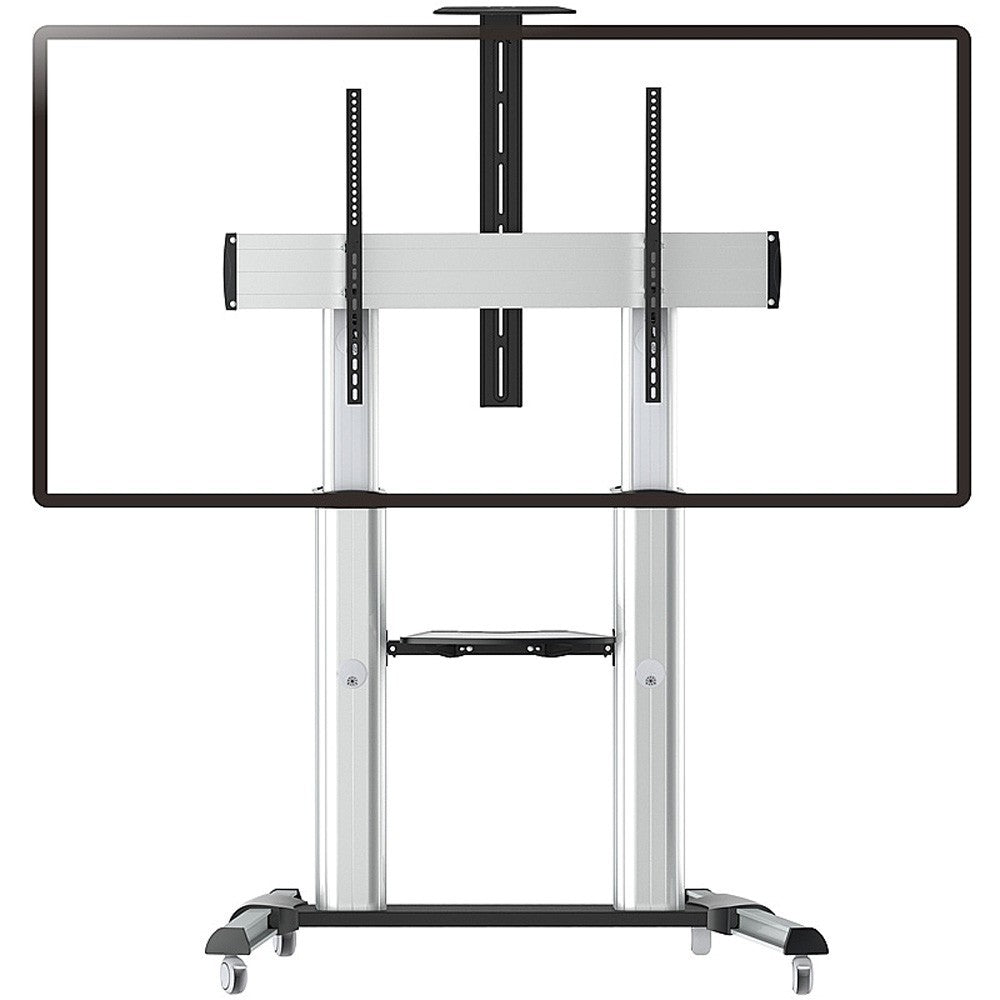 "Techly ICA-TR24 Support TV mobile 60-100"" jusqu'a 100kg réglable 2 étageres"