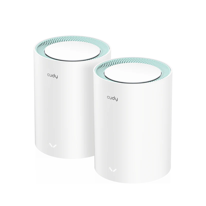 Cudy M1300 2-PACK systeme Wi-Fi maillé Bi-bande (2,4 GHz / 5 GHz) Wi-Fi 5 (802.11ac) Blanc 1 Interne