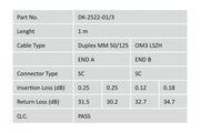Digitus DK-2522-01/3 câble InfiniBand et a fibres optiques 1 m I-VH Couleur aqua
