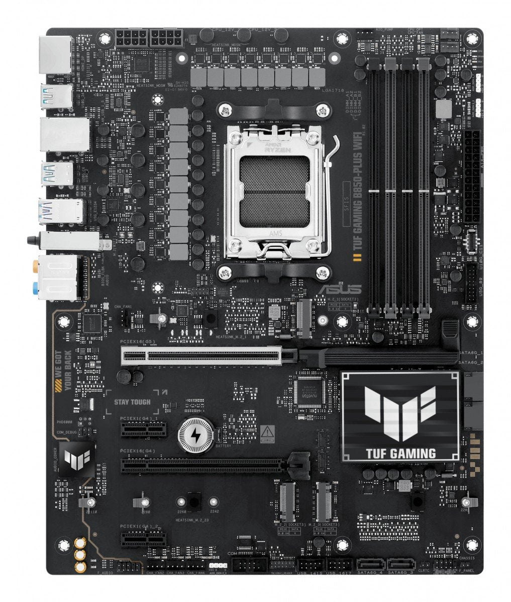 ASUS TUF GAMING B850-PLUS WIFI AM5 DDR5 ATX MB 1xHDMI 1xDP 3xM.2 4xSATA