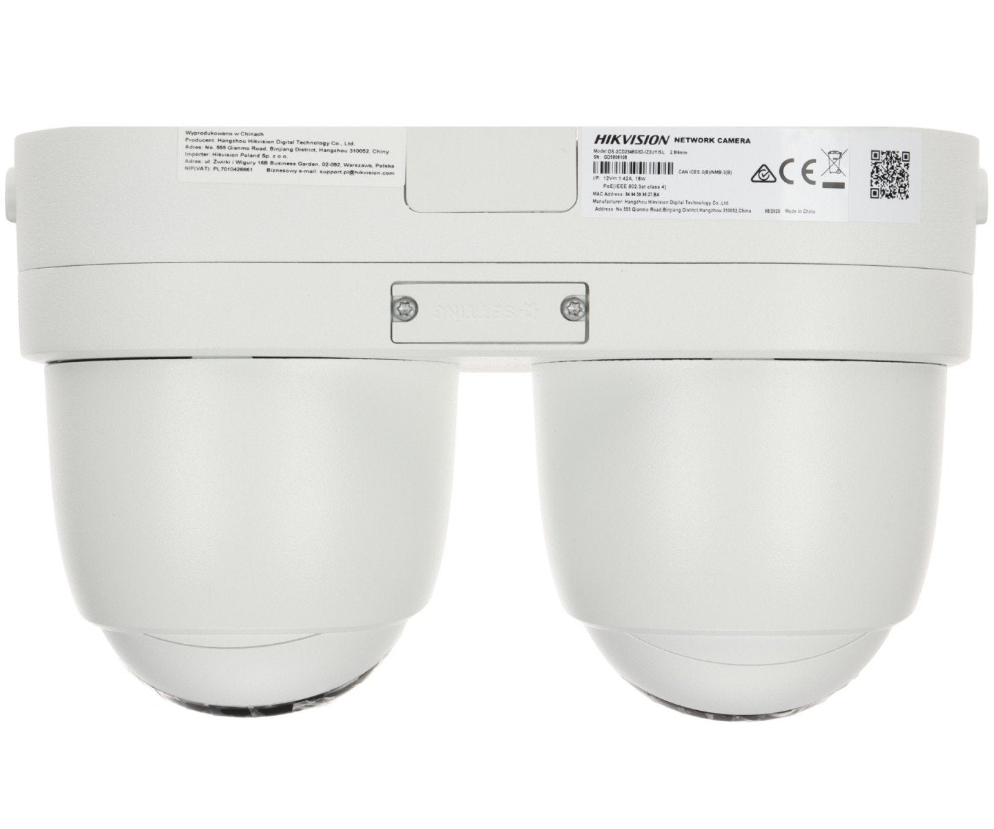 Hikvision DS-2CD2346G3D-IZ2UY/SL(2.8/4mm) Caméra IP