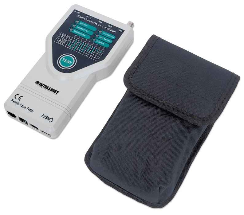 Intellinet 5-in-1 Testeur de câble UTP/STP Gris