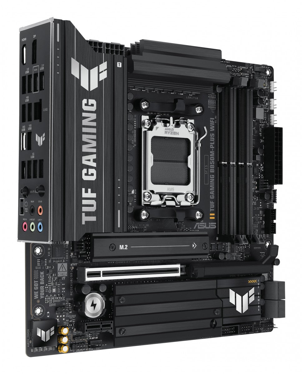 ASUS TUF GAMING B850M-PLUS WIFI AM5 DDR5 micro ATX MB 1xHDMI 1xDP 3xM.2 4xSATA