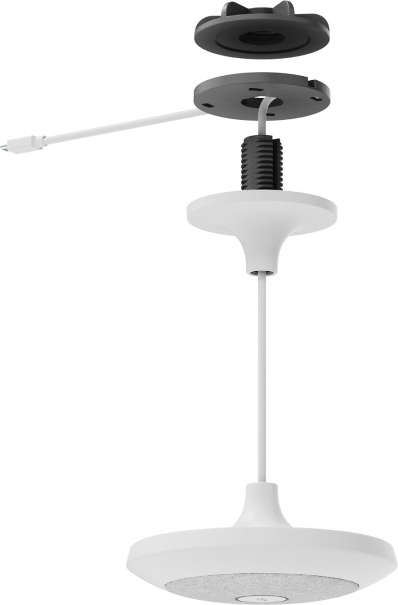 LOGITECH Mounting kit ceiling mount mic holder for microphone white ceiling mountable pendant for Rally Mic Pod