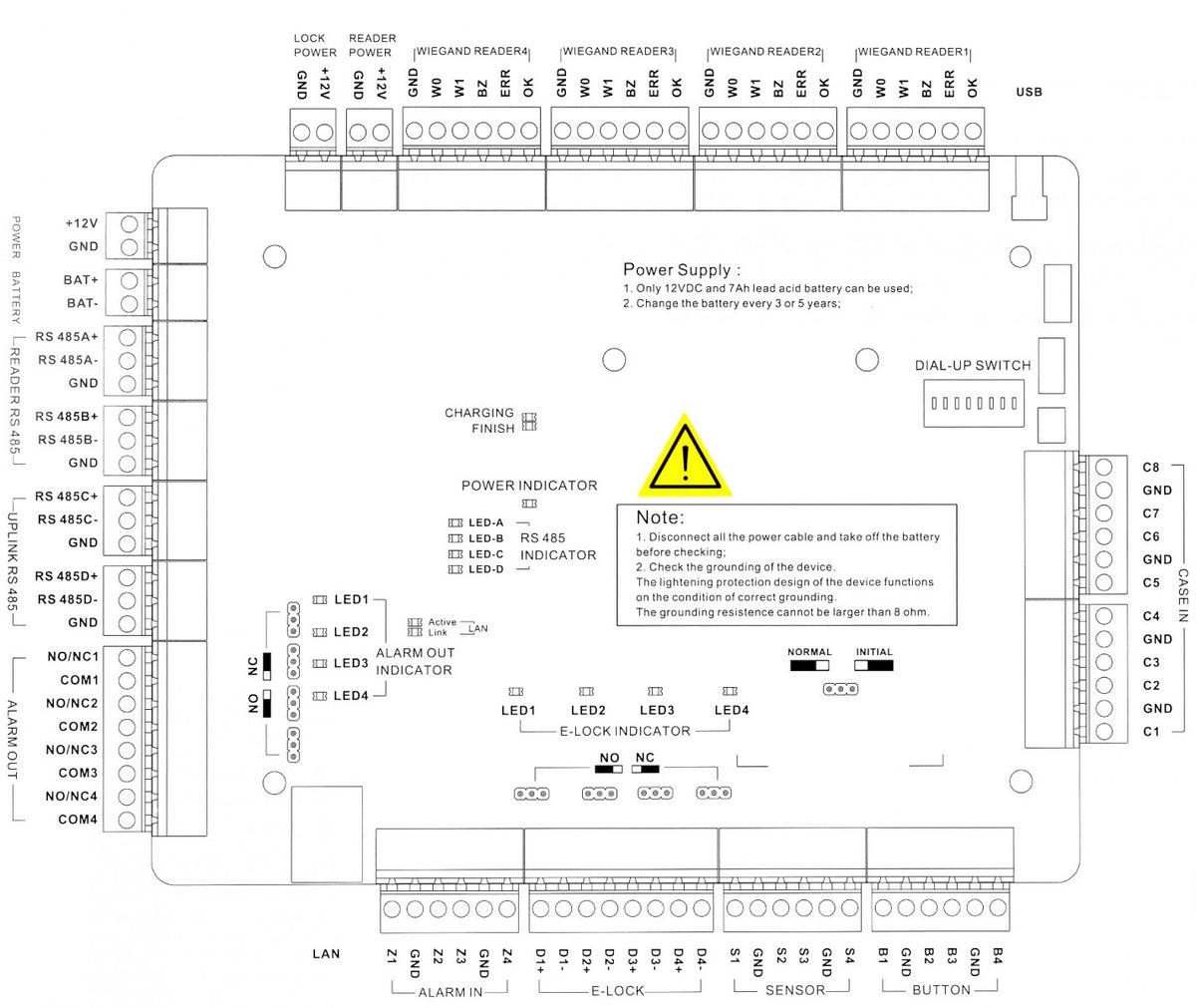 Hikvision DS-K2604T Contrôleur d'acces de la série Pro