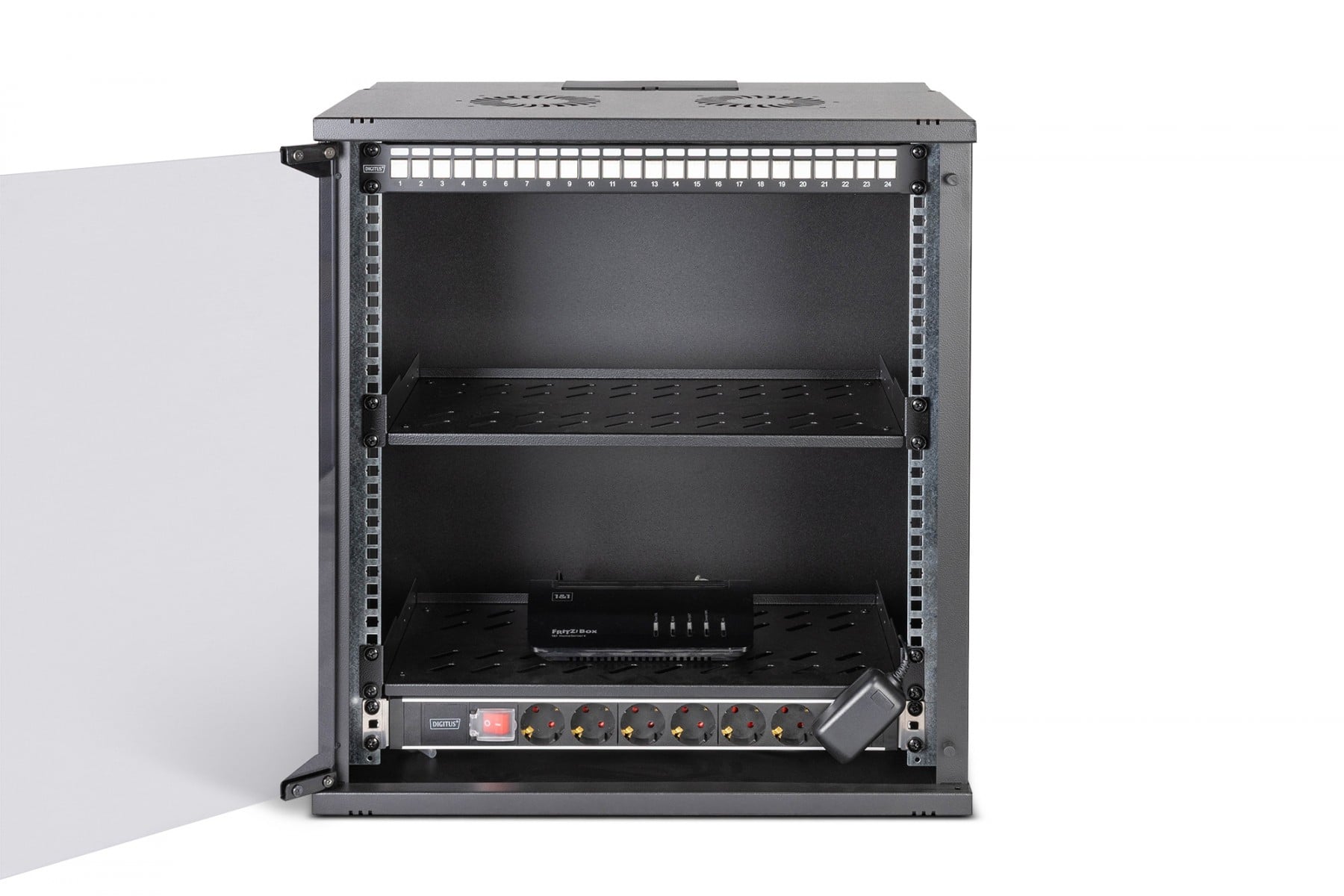 "Digitus DN-49207-SET Ensemble réseau SOHO Pro, 483 mm (19"") - 12U, 540 x 400 mm (l x p)"