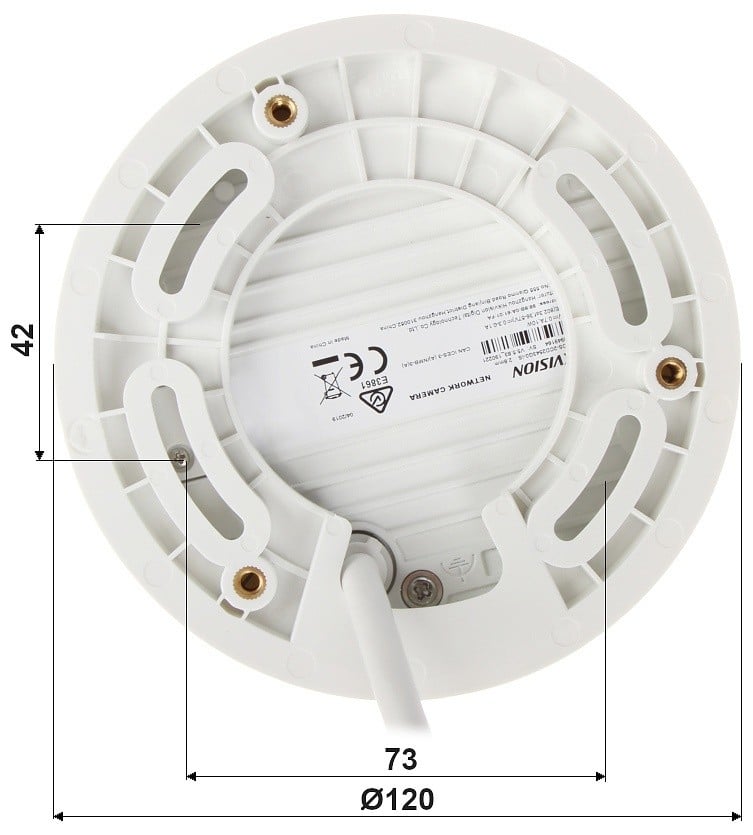 Hikvision DS-2CD2543G2-IS(2.8mm) 4 MP AcuSense Built-in Mic Fixed Mini Dome Network Camera