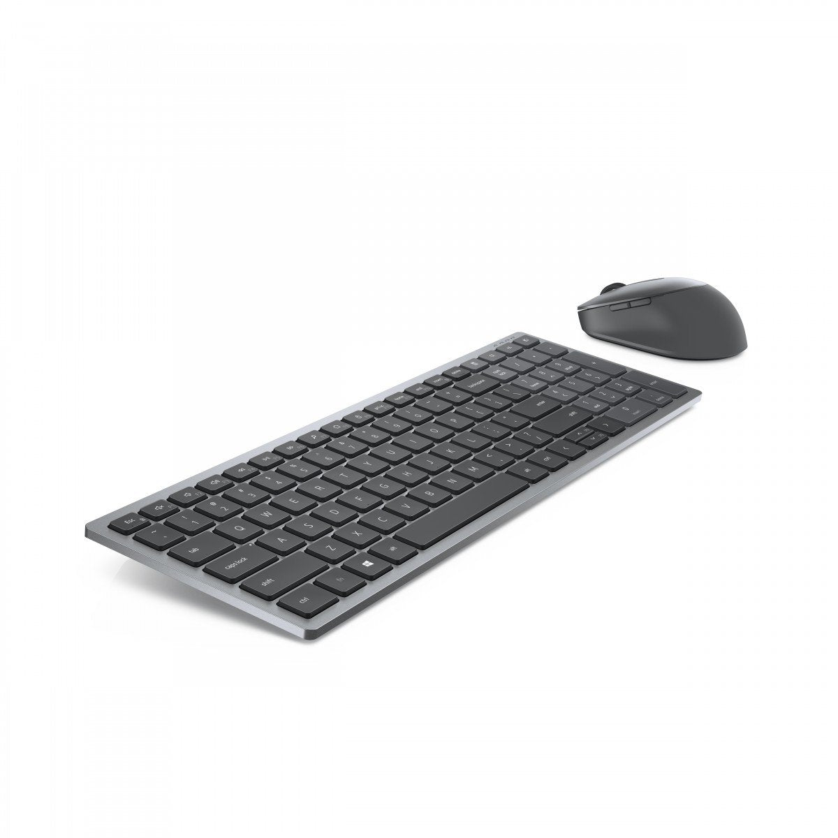 DELL KM7120W clavier Souris incluse Bureau RF sans fil + Bluetooth Gris, Titane