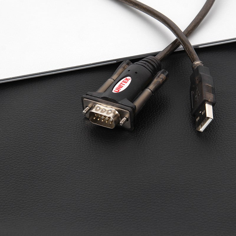 Unitek International UNITEK Y-105 - Noir - 1,5 m - USB Type-A - DB-9 - Mâle - Mâle