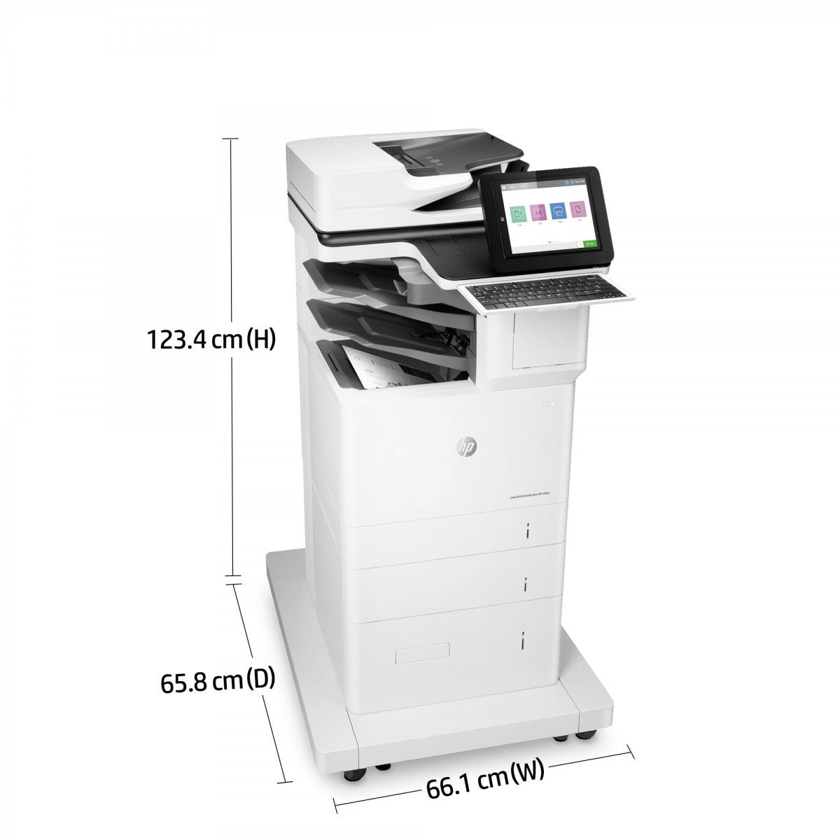 HP LaserJet Enterprise Flow MFP M635z MFP Mono laser 216x864mm A4 61ppm Print 3200sheets USB LAN