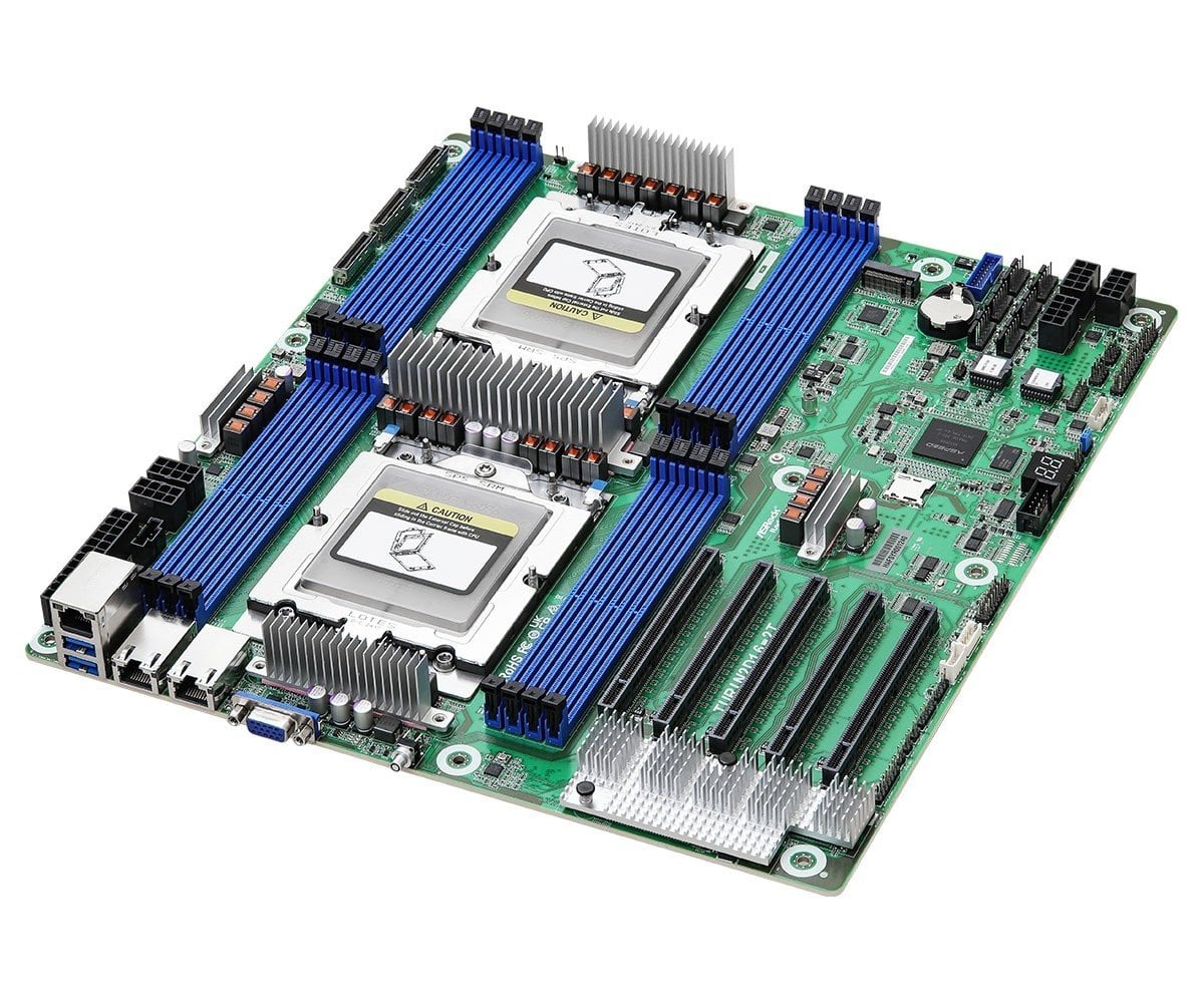 ASRock TURIN2D16-2T, 2xSKT, LGA 6096, AMD EPYC 9005, SoC, SATA, NVMe, 1xM.2, 2x10GbE, IPMI