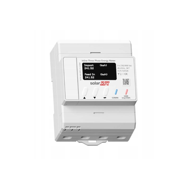 Solaredge Energy Metter avec communication Support Energy Net 1Ph / 3ph 230/400V, 65A