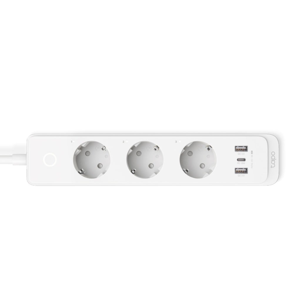 TP-LINK Smart Wi-Fi Power Strip Separately Control 3 Smart Outlets On The Power Strip via Application