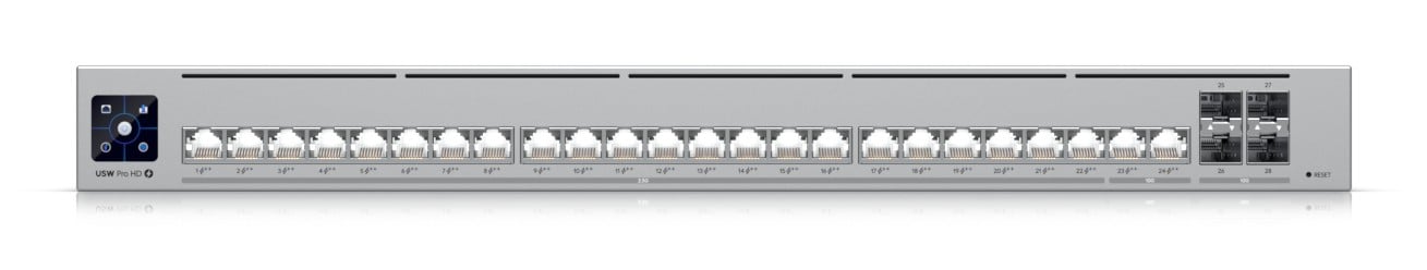 Ubiquiti UniFi Pro HD 24 PoE Géré L2/L3 2.5G Ethernet (100/1000/2500) Connexion Ethernet, supportant l'alimentation via ce port (PoE) 1U Gris