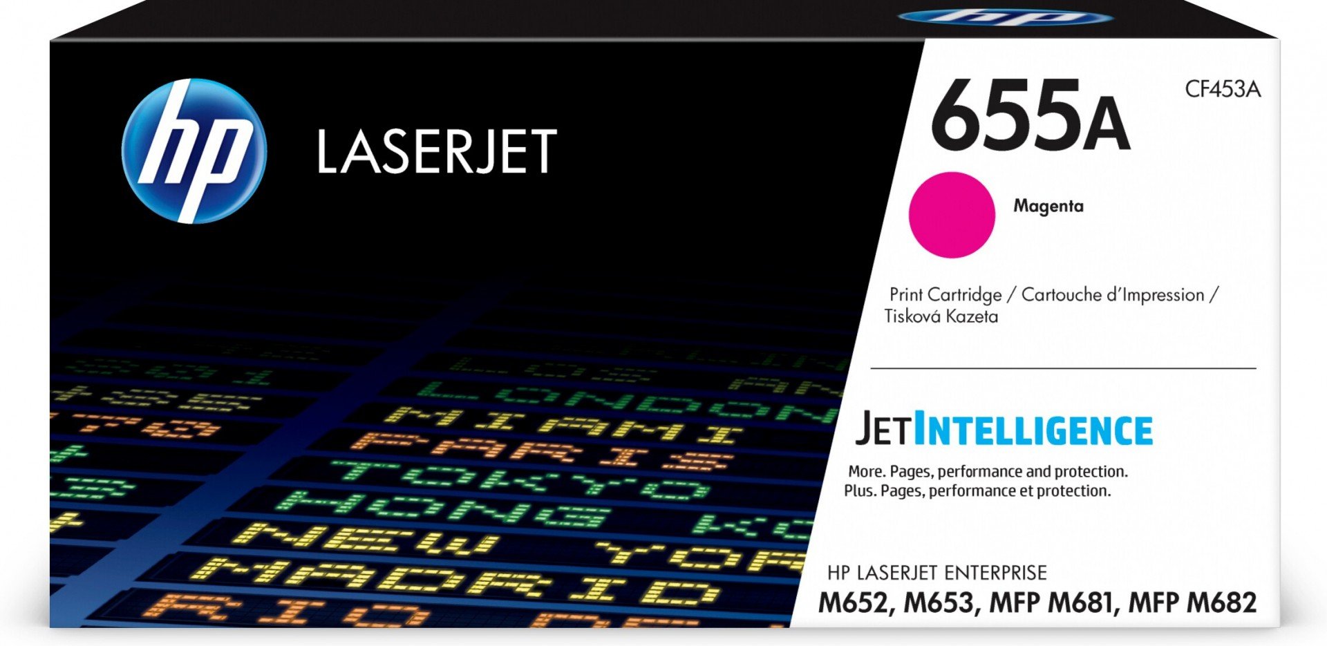 HP 655A original LaserJet Toner cartridge CF453A Magenta