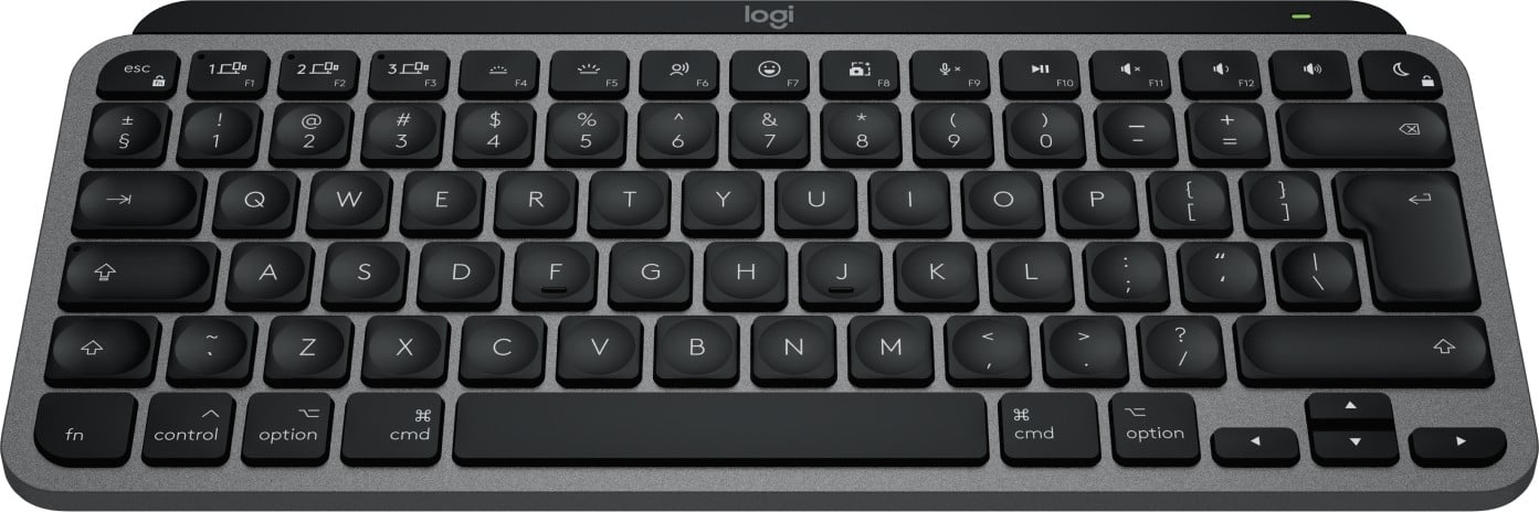 Logitech Master MX Keys Mini For Mac clavier maison/bureau Bluetooth QWERTY US International Noir, Gris