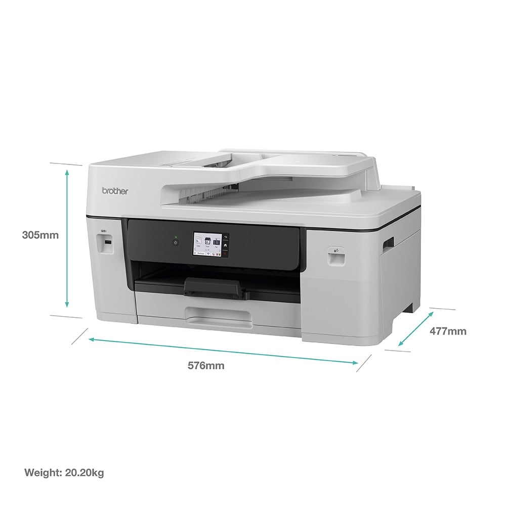 BROTHER MFC-J6760DW Multifonction jet dencre couleur professionnelle 4-en-1 A3 Business Smart 31 ipm Ethernet Wi-Fi bac papier