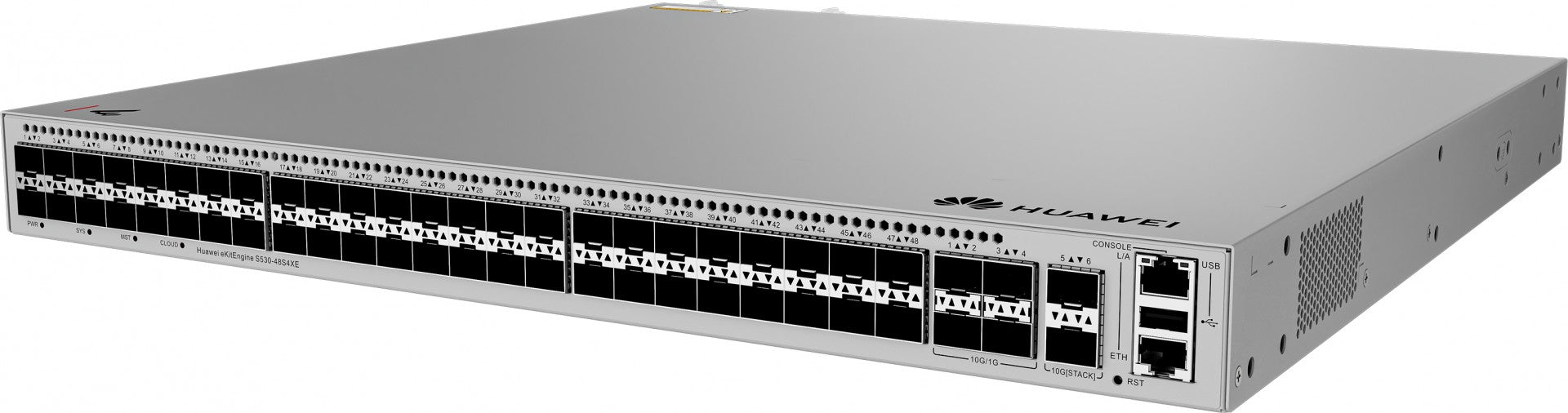 HUAWEI S530-48S4XE 48xGE SFP ports 4x10GE SFP+ ports 2x12GE stack ports with 1xAC power module eKit