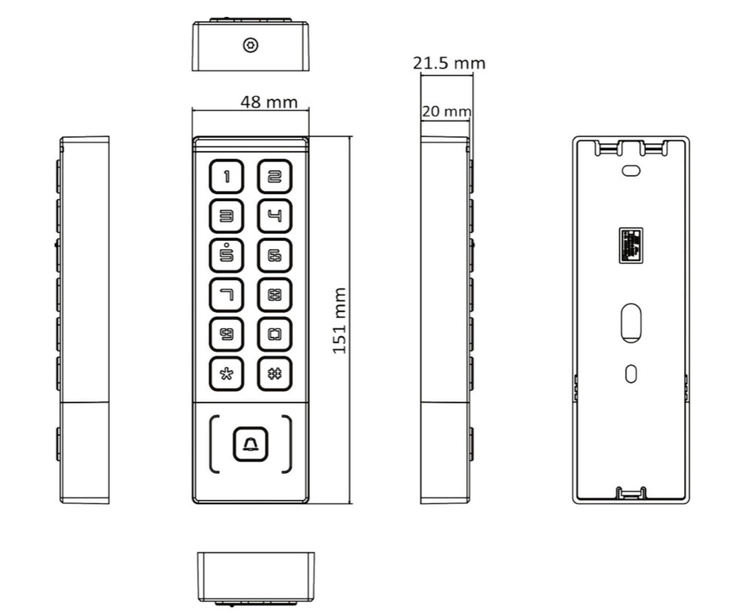 Hikvision DS-K1T809MX Terminal de carte Value