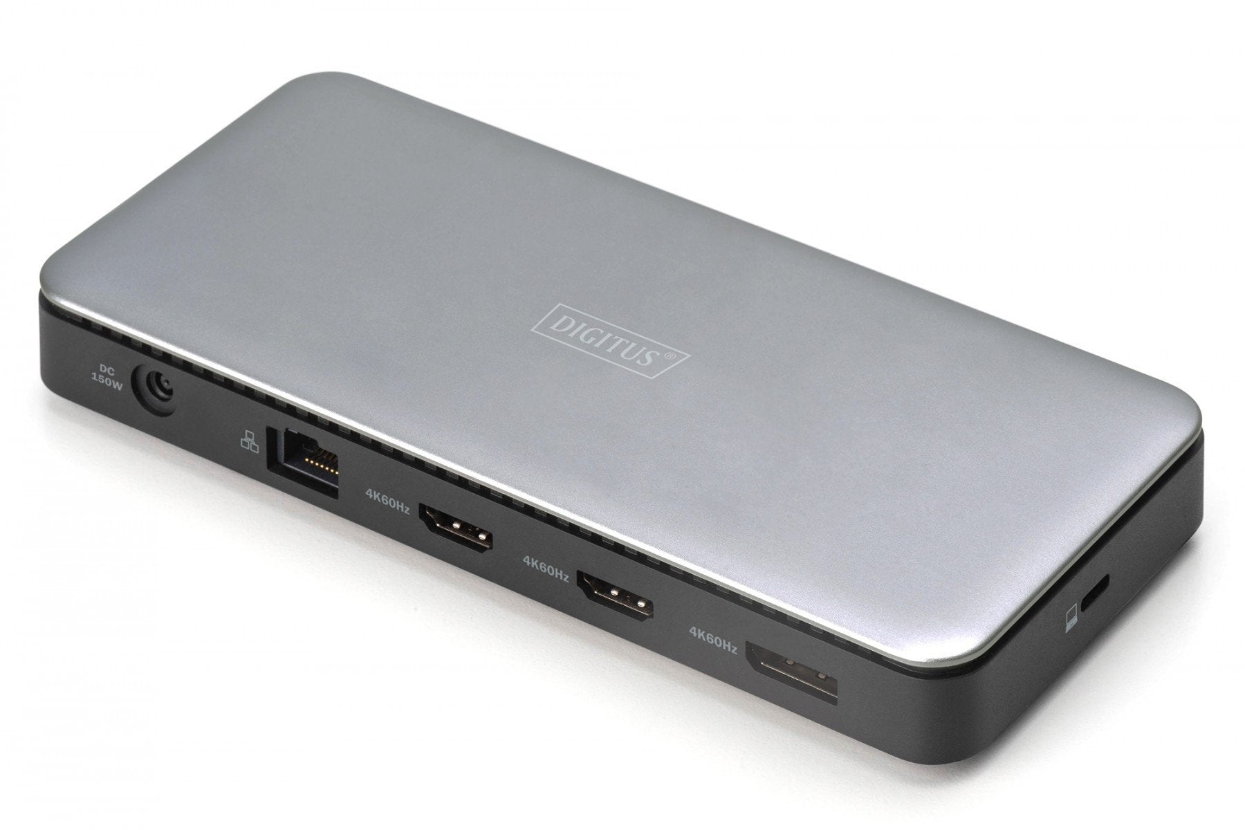 Station d'accueil USB-C 11 ports, max. 4K/60Hz avec HDR, HDMI, DP, max. 3 moniteurs (MST), USB-C 3.2 Gen 2, Ethernet Gigabit, SD/Micro SD, Audio, DC 150W