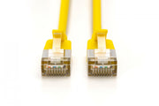 Câble patch RJ45-RJ45 slim, Cat. 6A, F/FTP, AWG 32/7, LSOH, 0,5 m, jaune