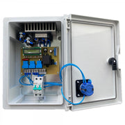 Hipar Boîte de distribution complete pour turbine ECOROTE 1500-2800 1-phase avec systeme de freinage, pont redresseur, disjoncteur DC, interrupteur a clé