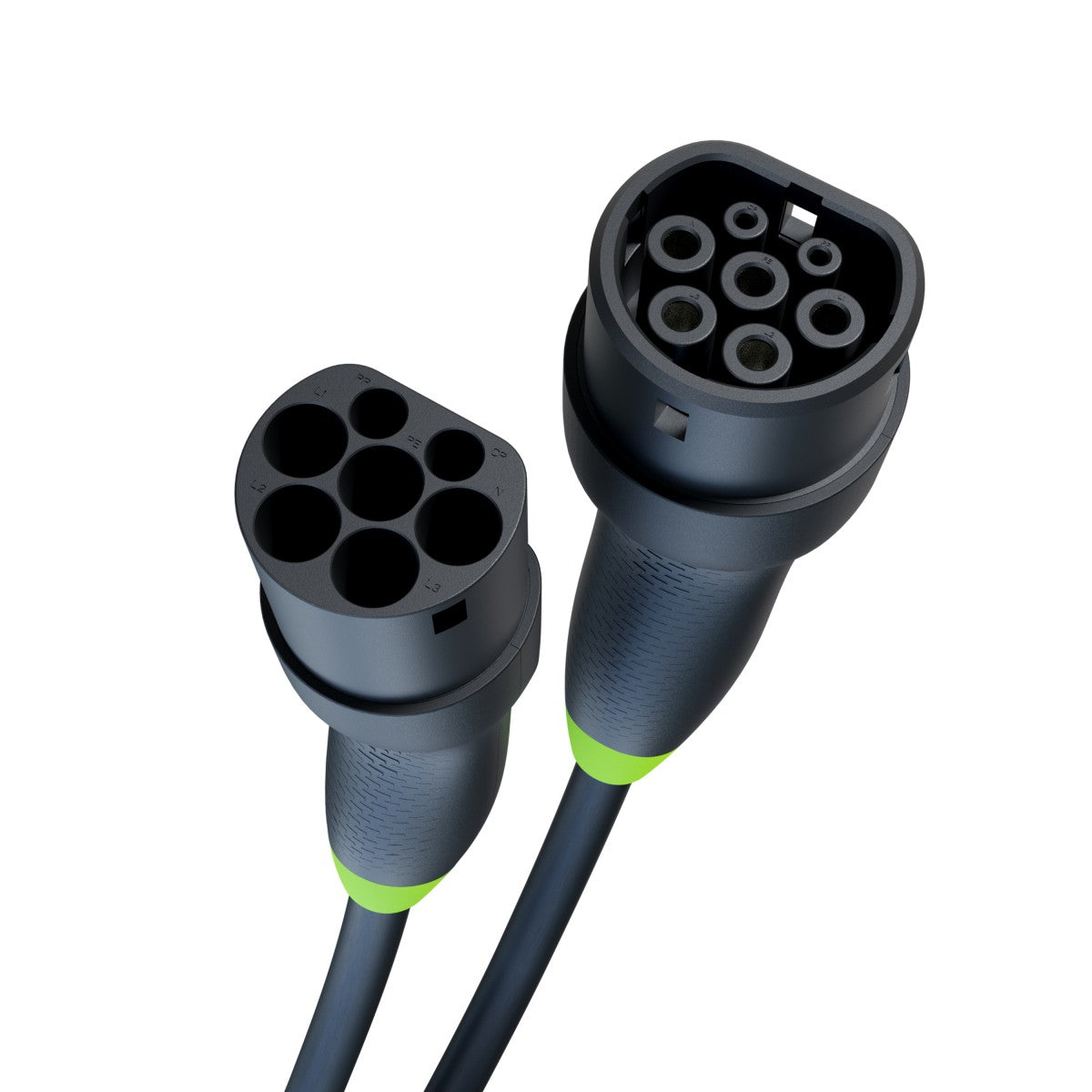 Green Cell EVKABGC03 Snap Câble EV Type 2 11kW 5m 16A pour recharge Tesla Model Y 3 S X, Kia EV6, VW ID.4, ID.5, BMW i4, iX, Ford Mach-E