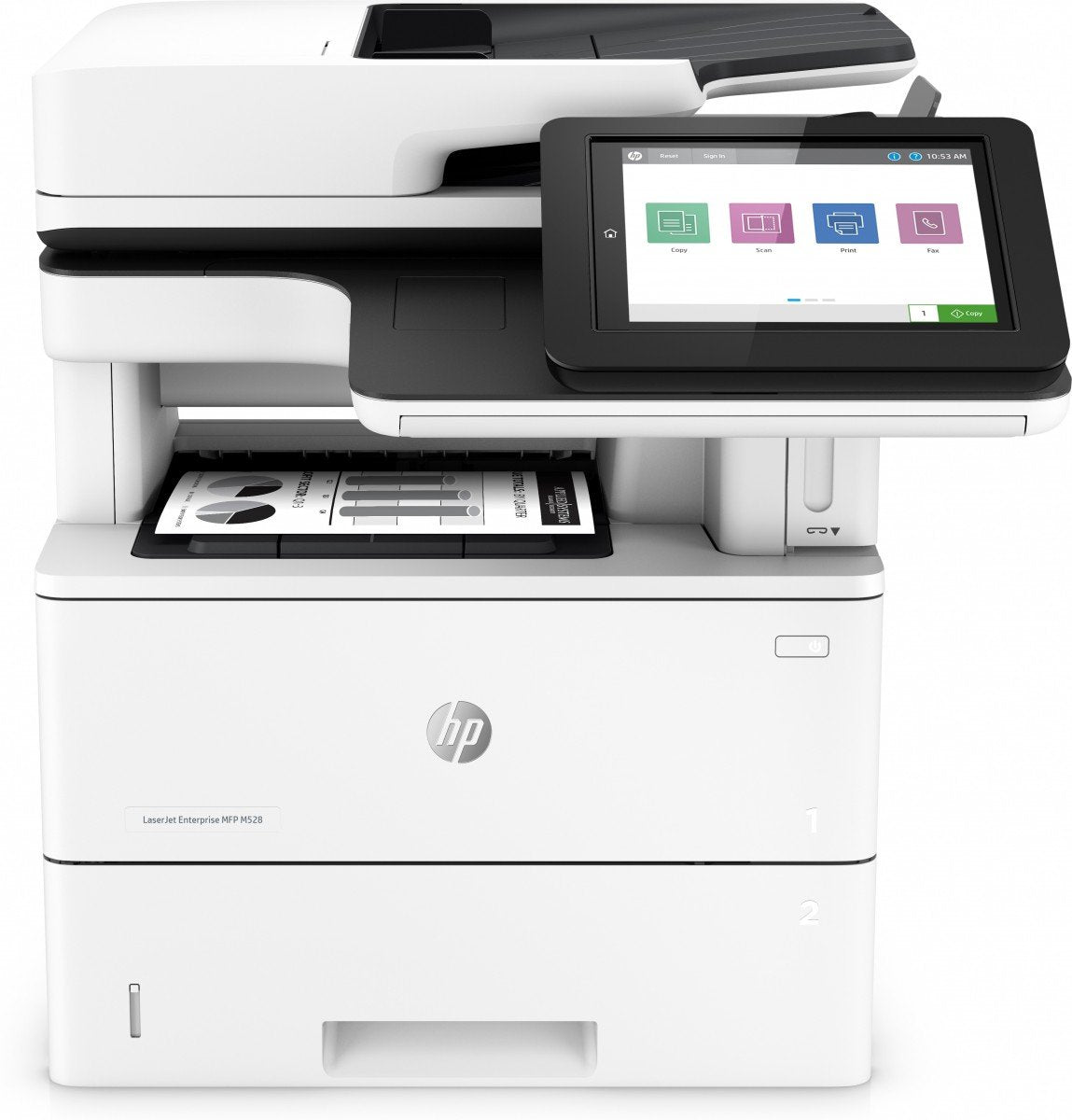 HP LaserJet Enterprise MFP M528f MFP Mono laser A4 43ppm Copy 43ppm Print 650sheets USB LAN