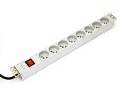 Digitus A-19-STRIP-2-IMP unité de distribution d'énergie 8 sortie(s) CA 1U Blanc