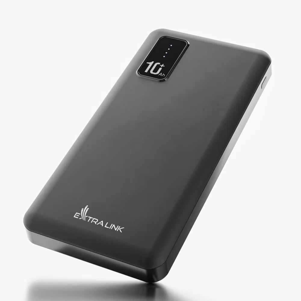 Extralink EPB-098B banque d'alimentation électrique Lithium Polymere (LiPo) 10000 mAh Noir