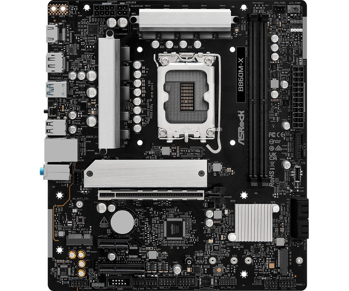 Asrock B860M-X Intel B860 LGA 1851 (Socket V1) micro ATX