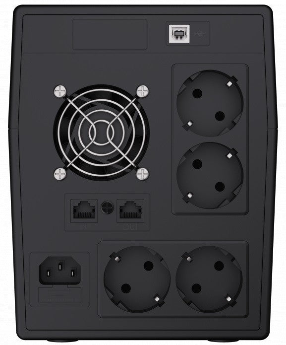 Green Cell UPS05 alimentation d'énergie non interruptible Interactivité de ligne 3 kVA 1200 W 5 sortie(s) CA